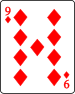 9 of diamonds