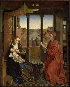 Rogier van der Weyden, Saint Luke Drawing the Virgin, 1435–1440