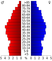 Bevolkingspiramide Carroll County