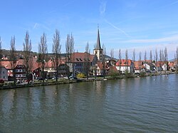 Margetshöchheim seen from the Main River