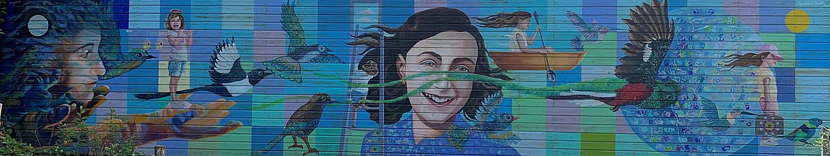 Anne Frank-en murala, Utrecht, 2020