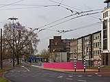 Op de Willemstunnel (zicht naar Nelson Mandelabrug)