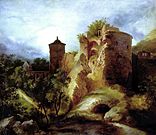 Rovine della Pulverturm, di Carl Blechen (1829)