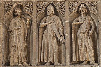 Sculpture in the Gallery of Kings of Reims Cathedral