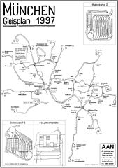 Straßenbahn-Gleisplan 1997