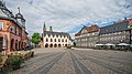 La place de l'hôtel de ville de Goslar.