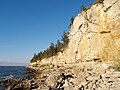 Falaise au nord ouest de l'île.