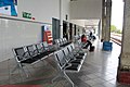 The waiting room inside the station