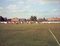 Flaxley Road seated stand and covered terrace.