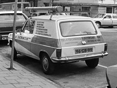 Une Simca 1100 Fourgonnette (VF1).