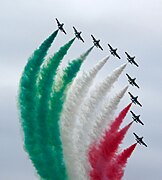 Frecce Tricolori en 2018.