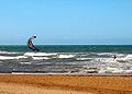 Kiteboarder in Futuro Beach.