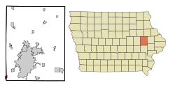 Location of Walford, Iowa