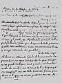 Carta de O'Doyle a Osma el 26.10.1834. Anverso