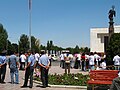 A student rally for Almaz Atambaev on July 1, 2009 in Ala-Too square in Bishkek.