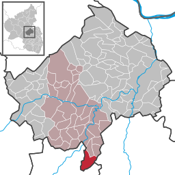 Läget för Becherbach i Landkreis Bad Kreuznach