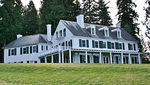 The Clark House built in 1912 by F. Lewis Clark south of Hayden Lake