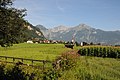 Blick talwärts auf das Rofangebirge