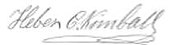 signature de Heber Chase Kimball