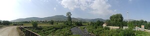 Panorama of Hobardzi from the main road into the village