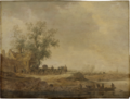 [5] De wagens stoppen voor de herberg (Jan van Goyen )