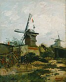 Le Moulin de Blute-Fin (c. 1886) from the Le Moulin de la Galette and Montmartre series'. Bridgestone Museum of Art, Tokyo (F273)