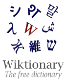 Biểu trưng của Wiktionary tiếng Anh