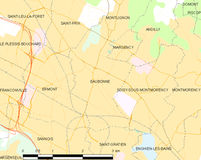 Poziția localității Eaubonne