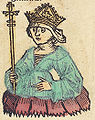 Woodcut from the Nuremberg Chronicle (Latin copy in São Paulo)