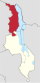 English: Location of Northern Region in Malawi