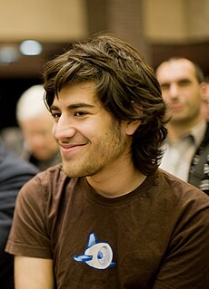 Aaron Swartz egy Creative Commons által szervezett eseményen 2008. december 13-án