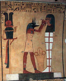 Anubis et une momie