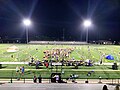 Blue Stars Drum and Bugle Corps in a full corps rehearsal in 2024.