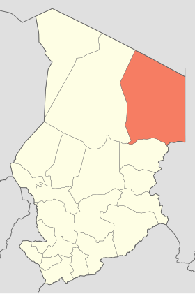 Localisation de Région de l'Ennedi