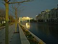 National Library of Romania and Dâmbovița river