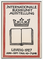 Plakat für die Internationale Buchkunst-Ausstellung (1927)