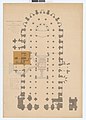 Plan de la cathédrale de Bourges, par P. L. Boeswillwald (1893).