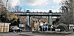 Railway bridge over a main road