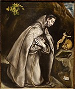 El Greco, Saint Francis Kneeling in Meditation, c. 1605–1610