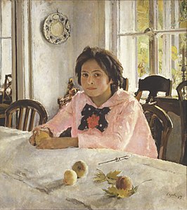 The girl with peaches (1887) was the painting that inaugurated Russian Impressionism.