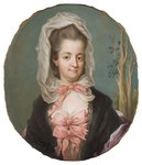 Porträtt av prinsessan Sofia Albertina, Gustav III:s syster Kopia efter pastell av Gustaf Lundberg.