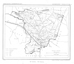 Kaart van Berlicum en Middelrode uit 1866