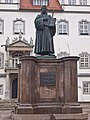 Lutherdenkmal (Markt) statue Martin Luther 2012