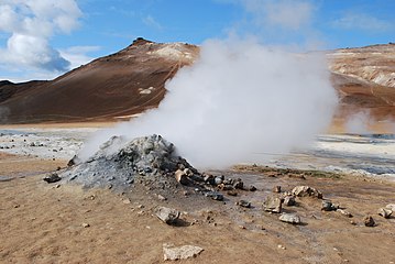 Mygdwll yn Námafjall, Gwlad yr Iâ