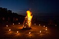 Easter fire on the beach of Binz