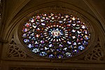 Rose window of west façade of Toledo Cathedral (end of 15th century)