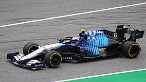 Nicholas Latifi Itävallan GP:ssä 2021.