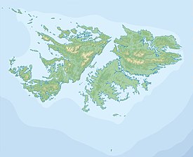 Cerro Rivadavia Monte Wickham ubicada en Islas Malvinas