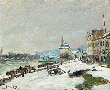 Hiver à Marly, effet de neige, 1876, Collection particulière