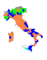 La situazione politica delle province italiane prima del voto.